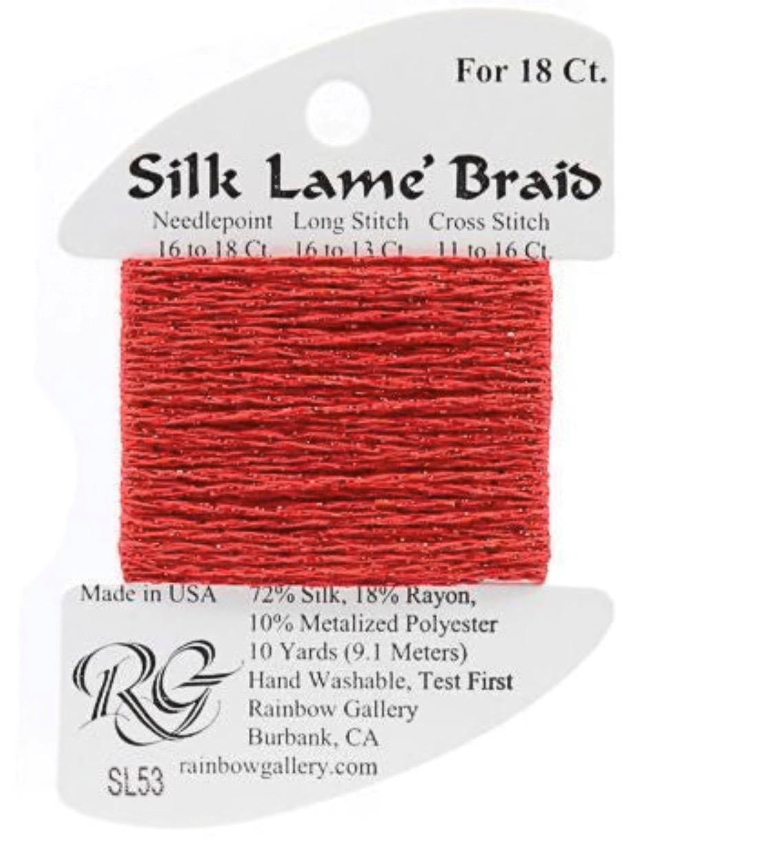 Silk Lame 18 - SL53 Crimson