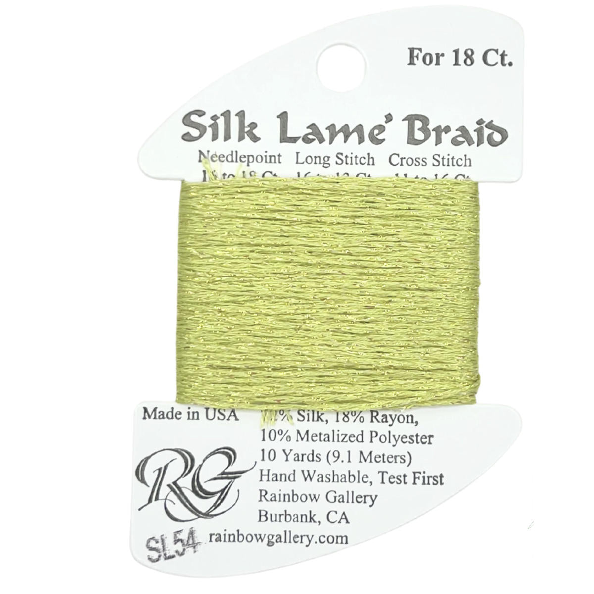 Silk Lame 18 - SL54 Lite Avocado