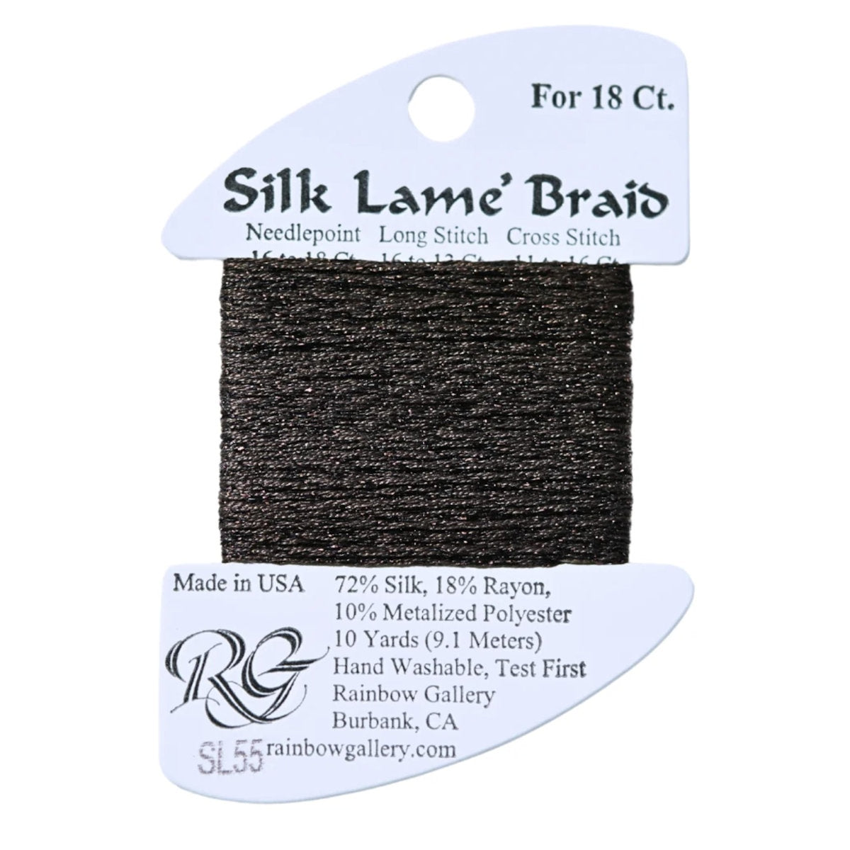 Silk Lame 18 - SL55 Dark Chocolate