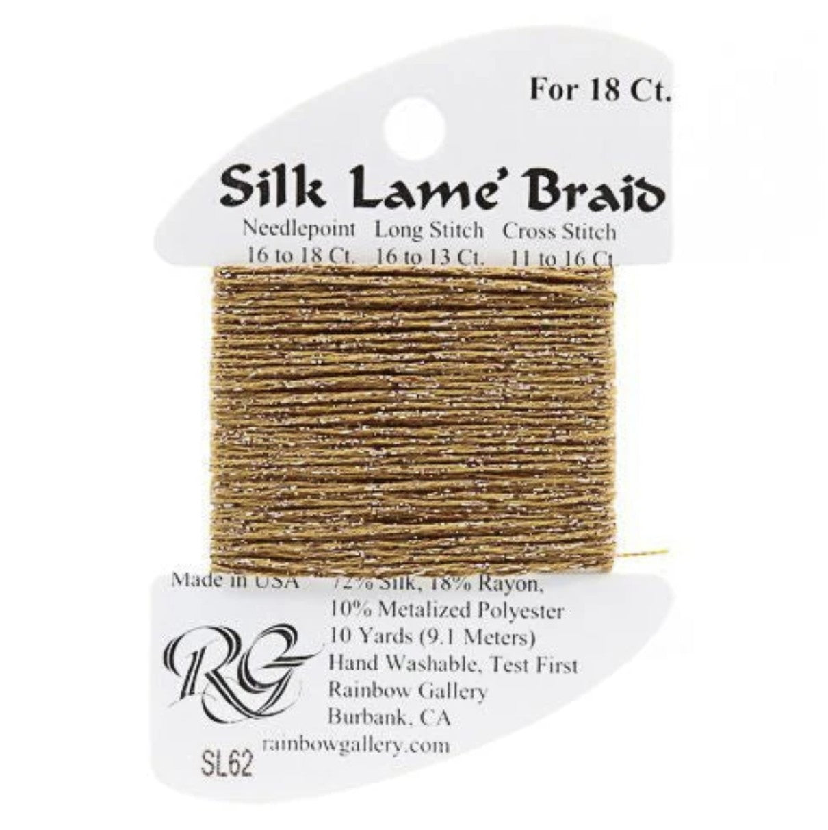 Silk Lame 18 - SL62 Dark Sand Gold