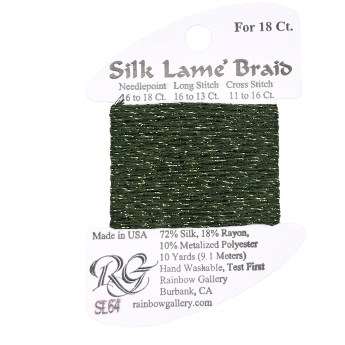 Silk Lame 18 - SL64 Deep Avocado