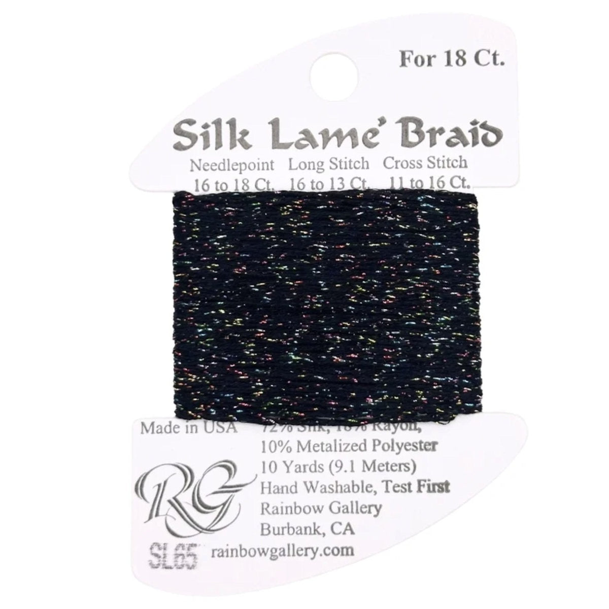 Silk Lame 18 - SL65 Black Sparkle