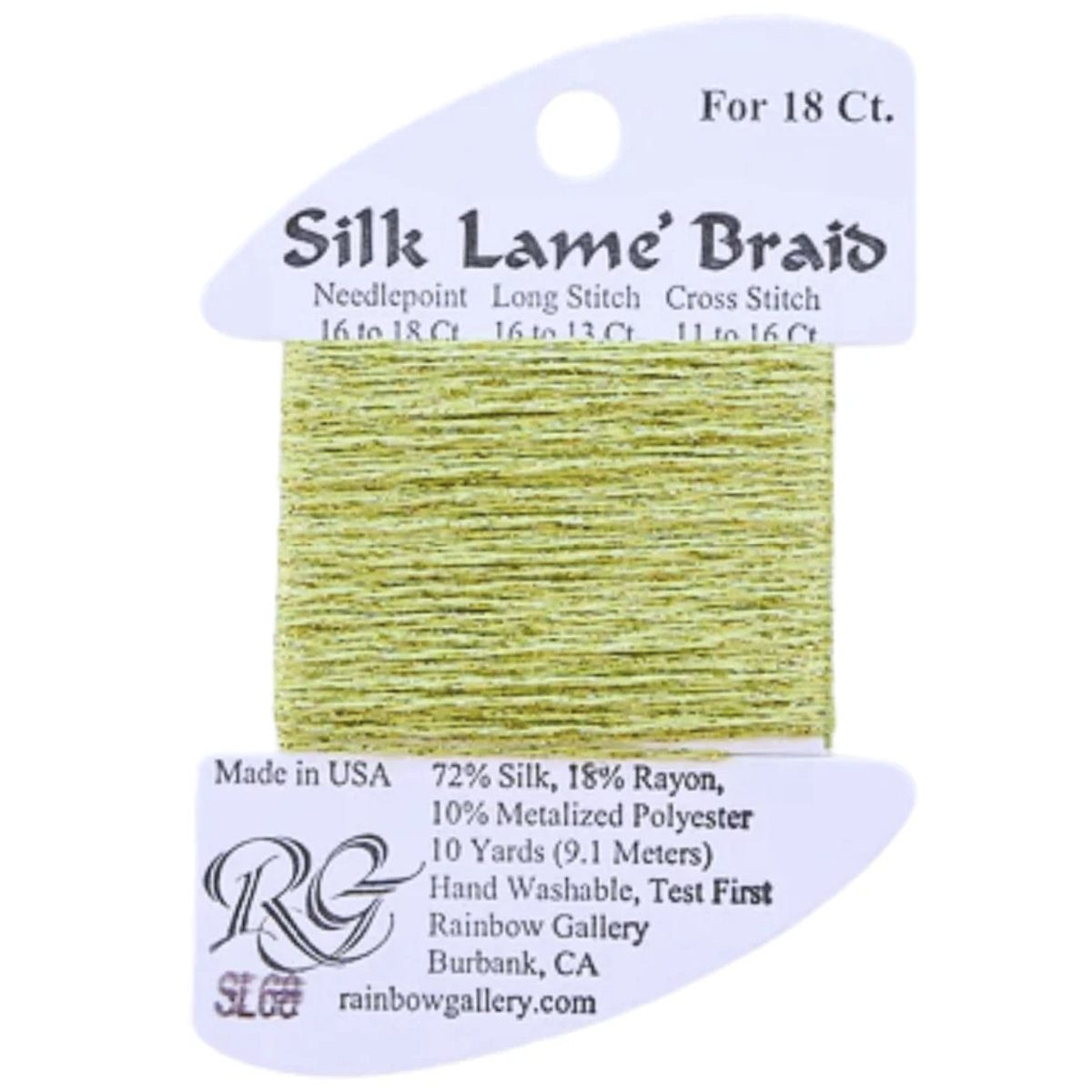 Silk Lame 18 - SL68 Pale Avocado