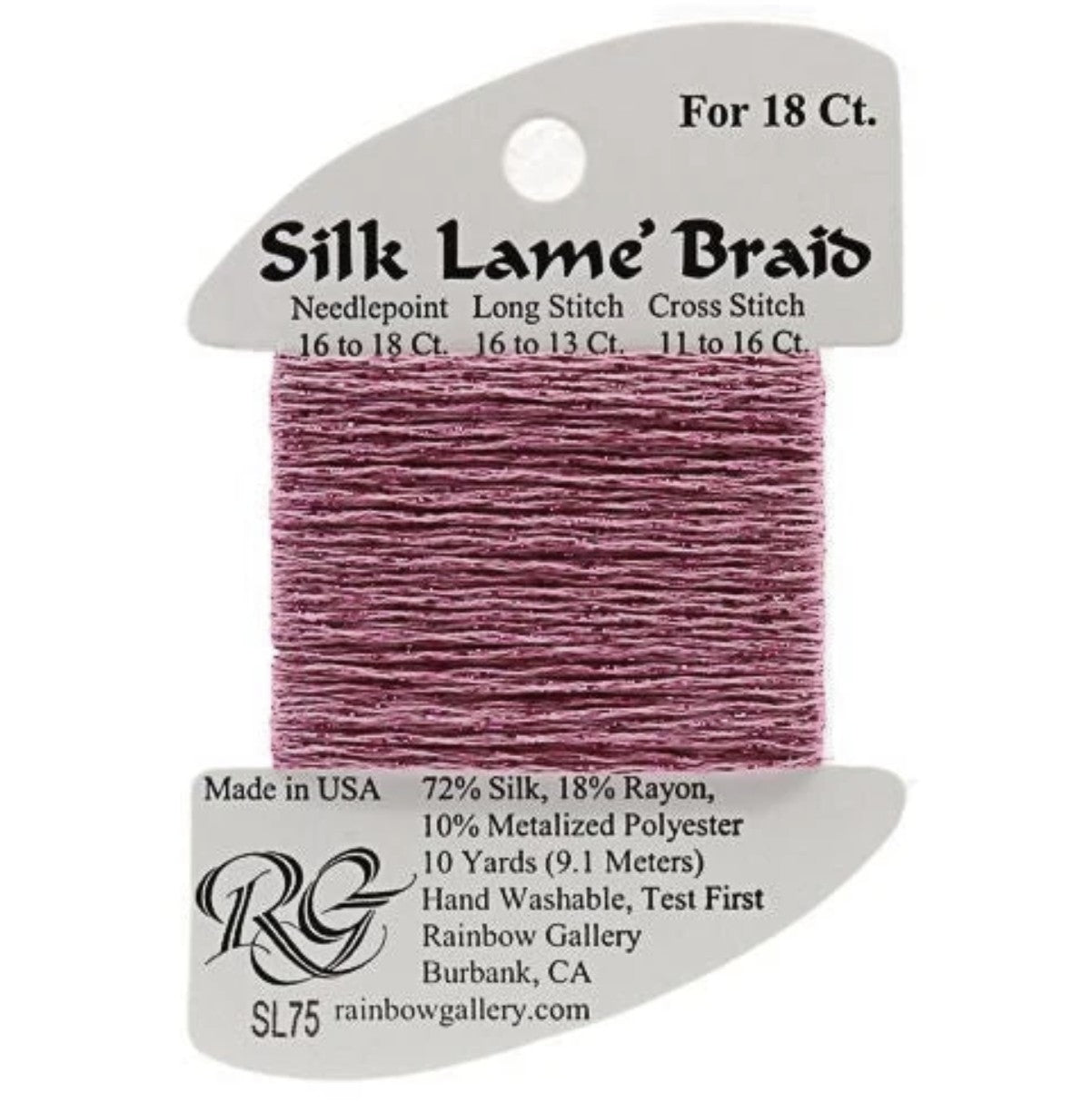 Silk Lame 18 - SL75 Wild Rose