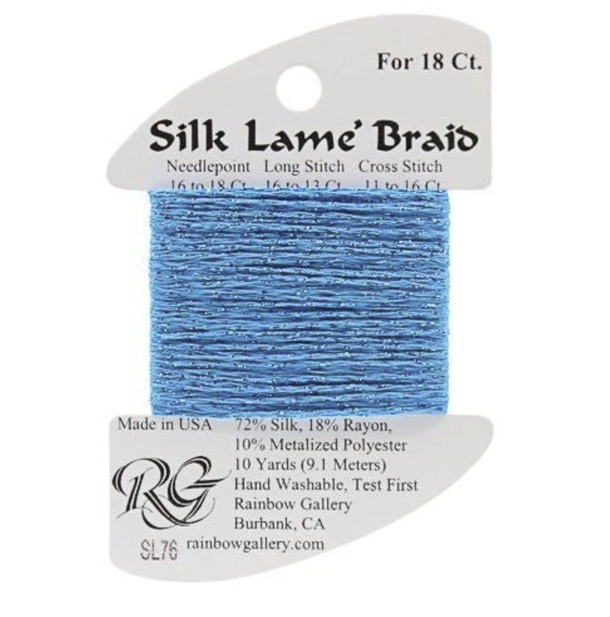 Silk Lame 18 - SL76 Peacock Blue