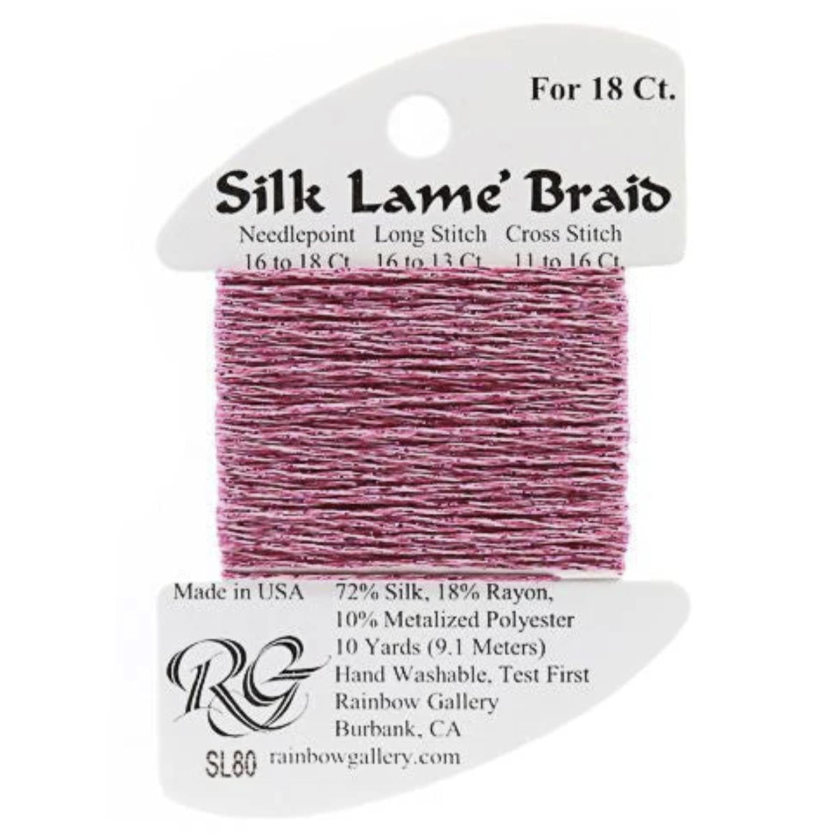 Silk Lame 18 - SL80 Pink Carnation