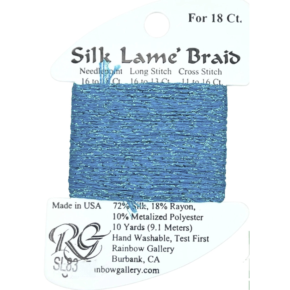 Silk Lame 18 - SL83 Blue Turquoise