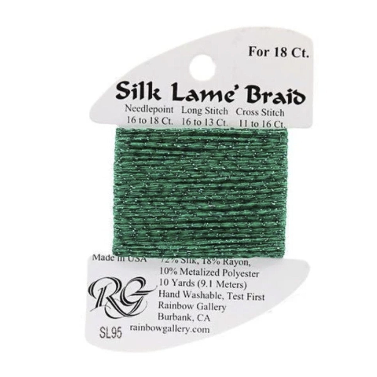 Silk Lame 18 - SL95 Med Xmas Green