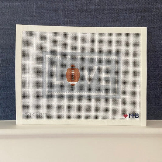 LOVE FOOTBALL ACRYLIC CLUTCH INSERT (GRAY) (TS)