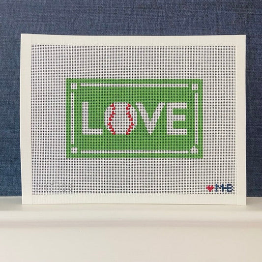 LOVE BASEBALL ACRYLIC CLUTCH (TS)