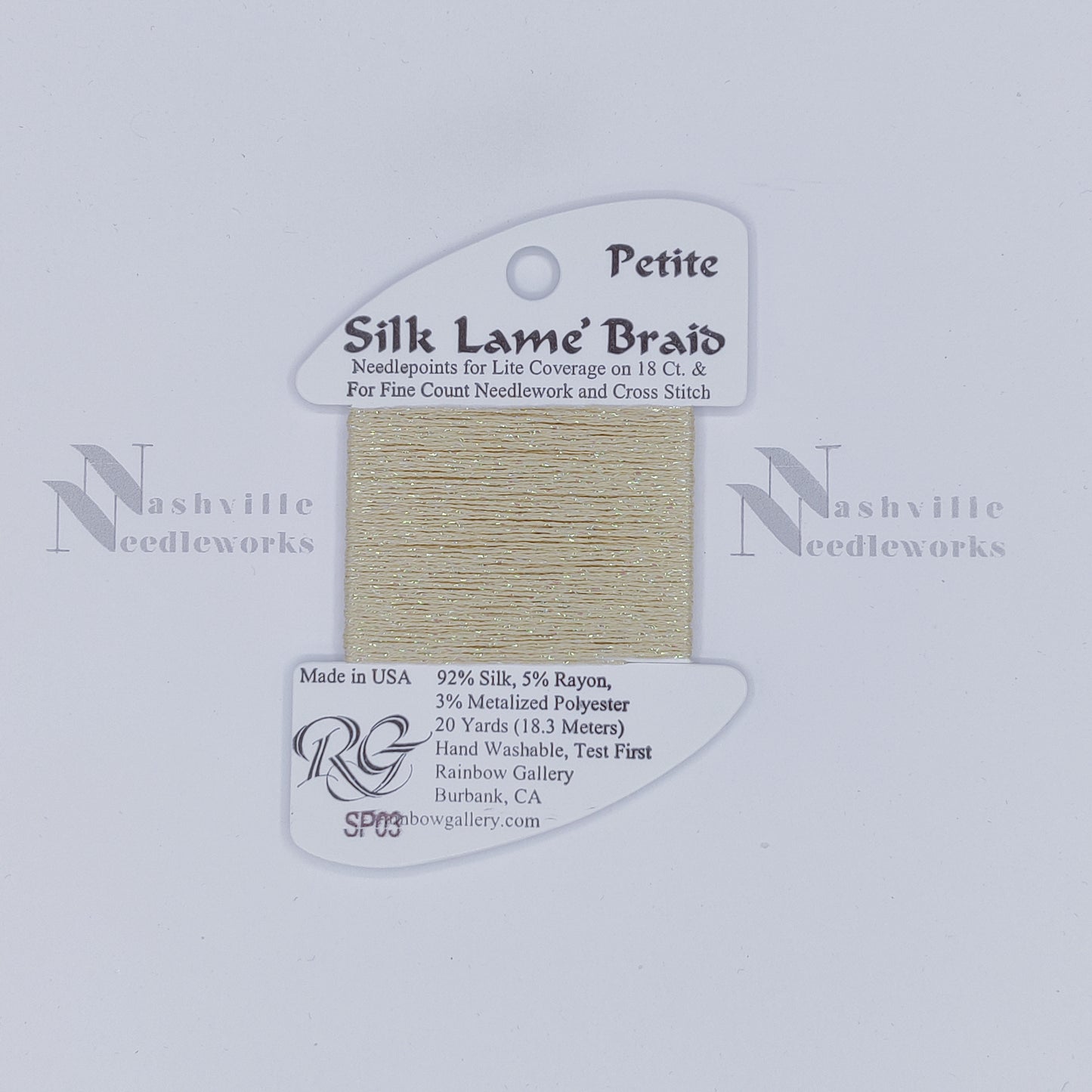 Petite Silk Lame - SP03 Ecru