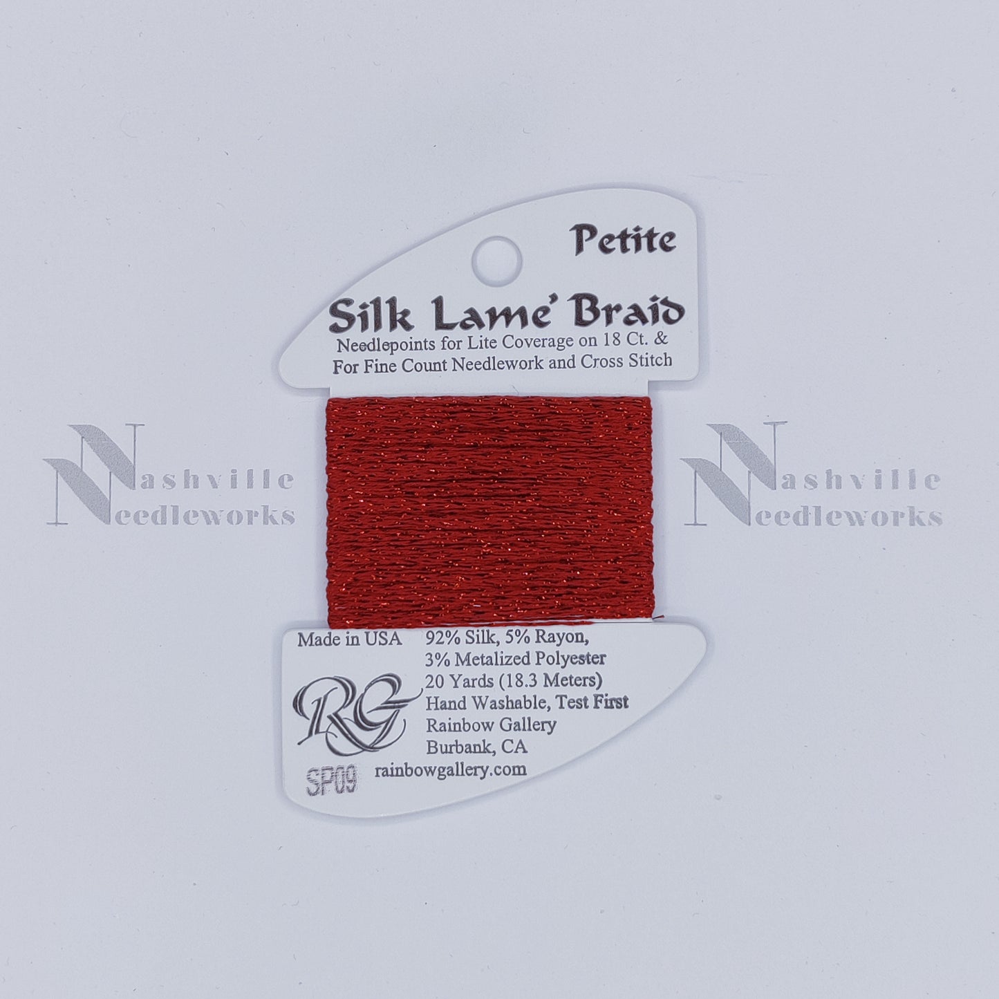 Petite Silk Lame - SP09 Dark Red