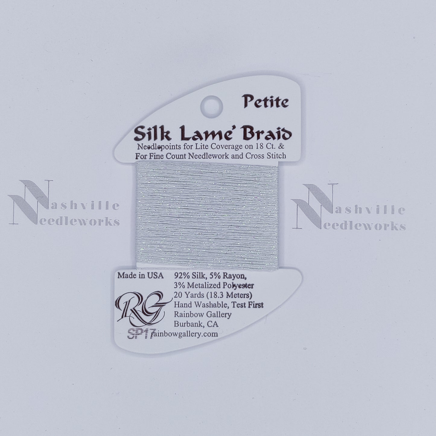 Petite Silk Lame - SP17 Lite Surf Blue