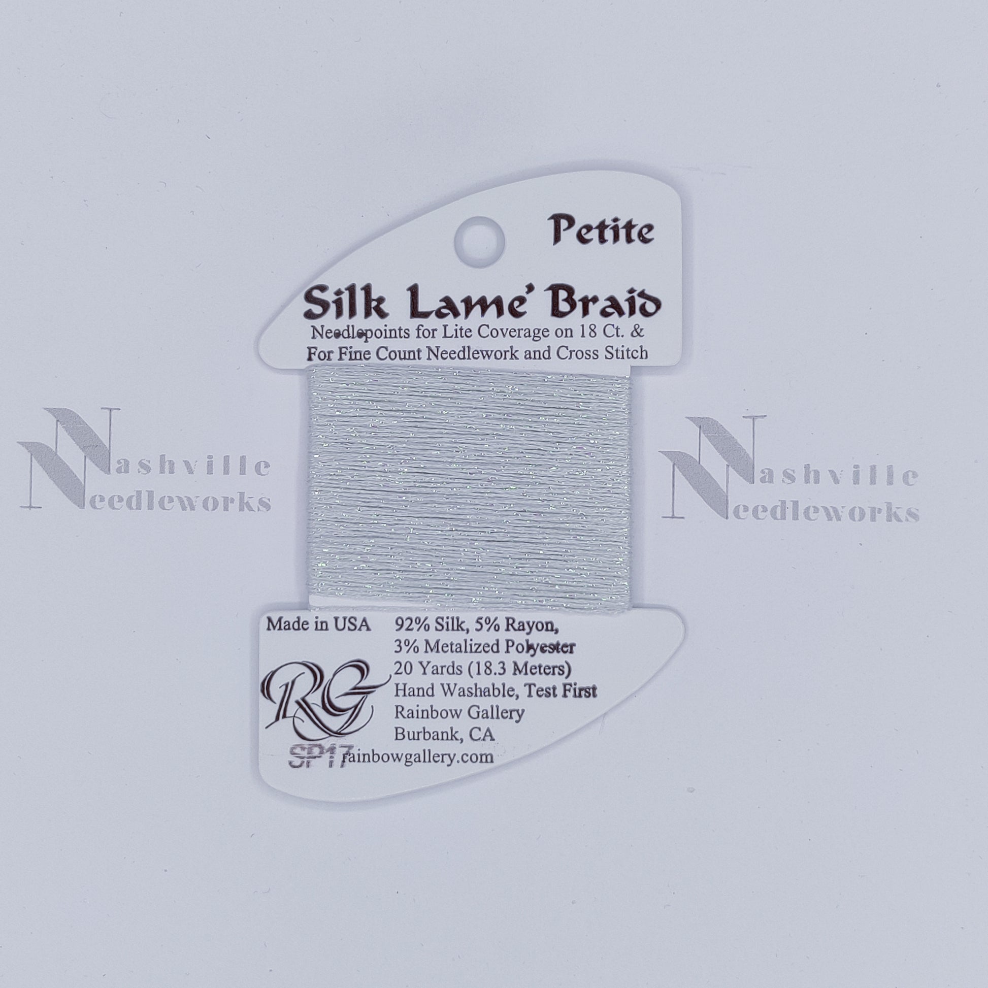 Petite Silk Lame - SP17 Lite Surf Blue