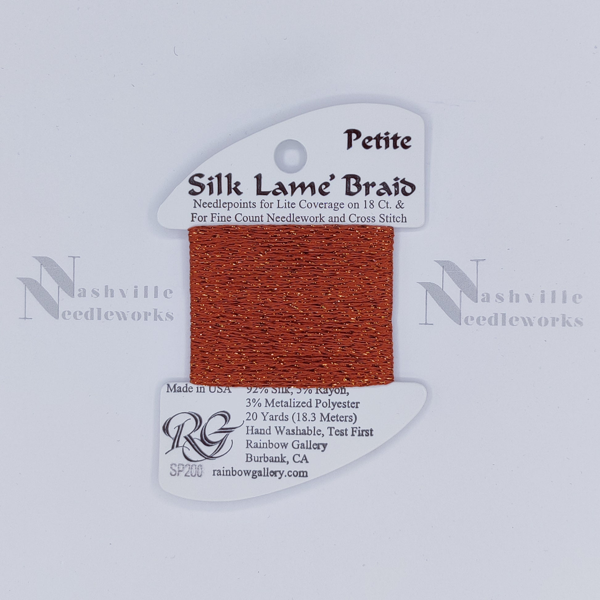 Petite Silk Lame  - SP200 Burnt Brick