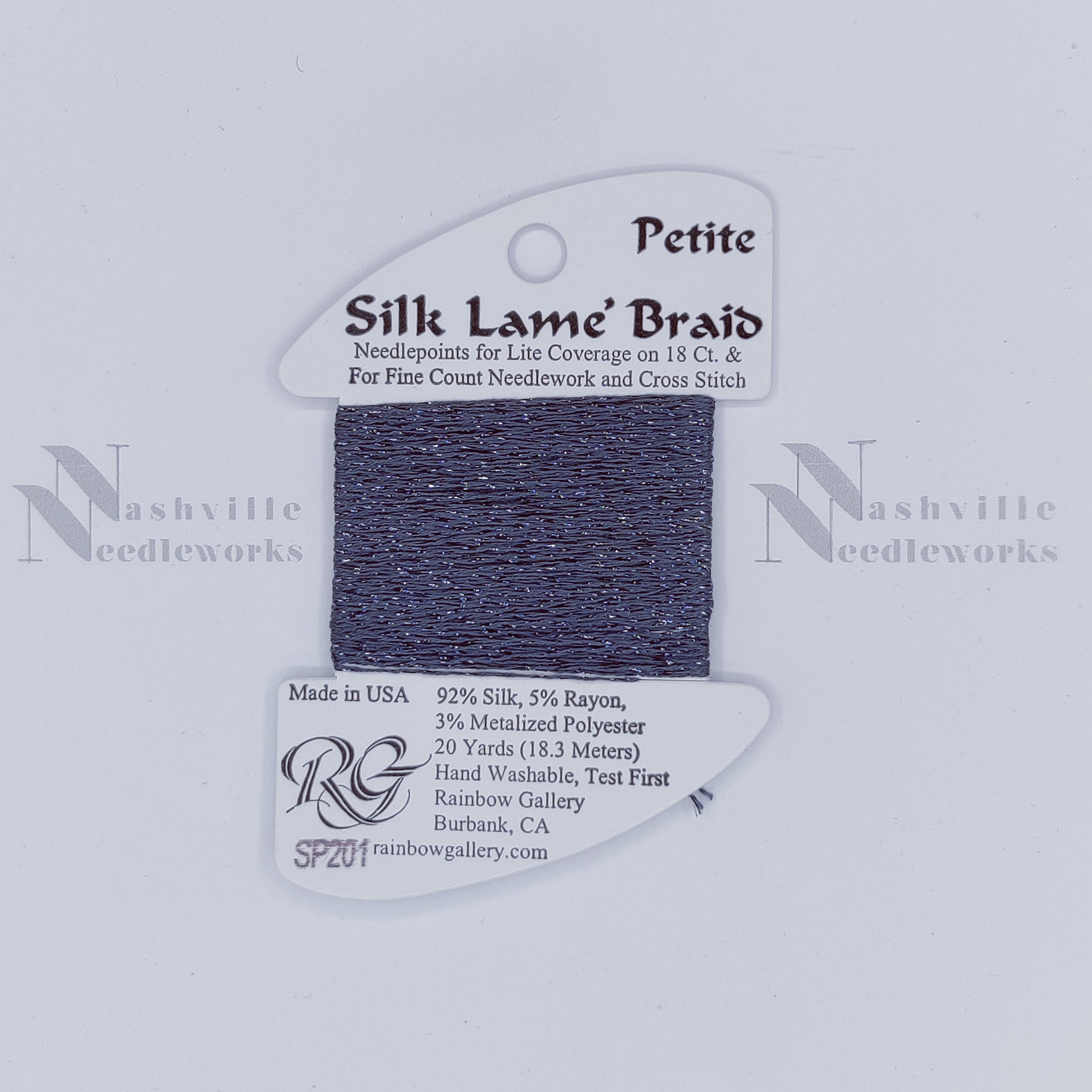 Petite Silk Lame - SP201 Gunmetal