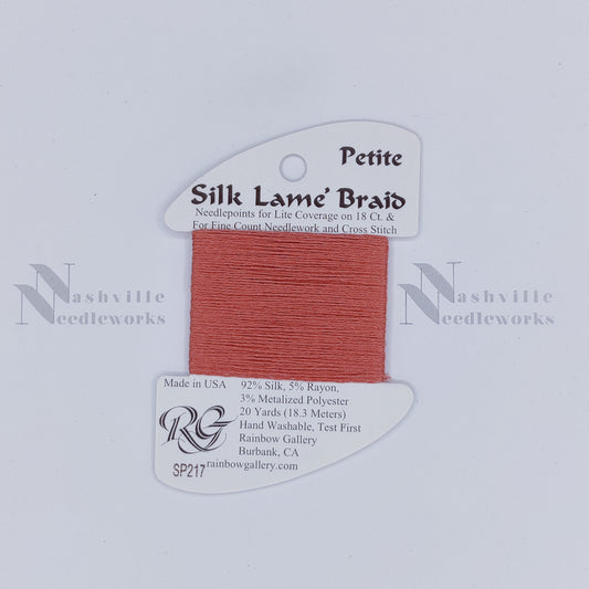 Petite Silk Lame - SP217 Burnt Coral