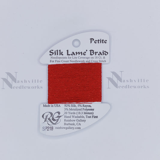Petite Silk Lame - SP218 Corvette Red