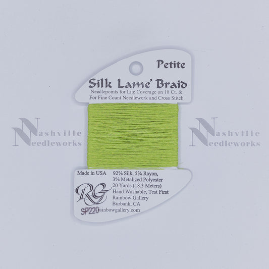 Petite Silk Lame - SP220 Lemon Grass