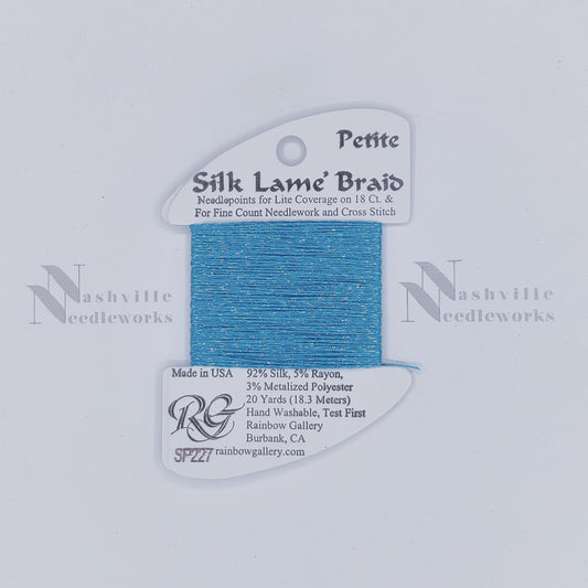 Petite Silk Lame - SP227 Aruba Blue