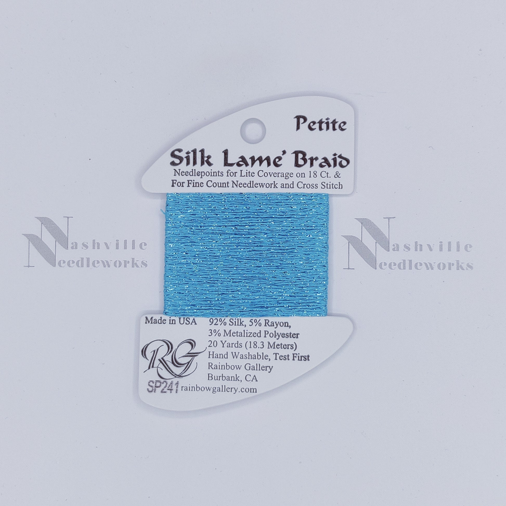 Petite Silk Lame - SP241 Scuba Blue