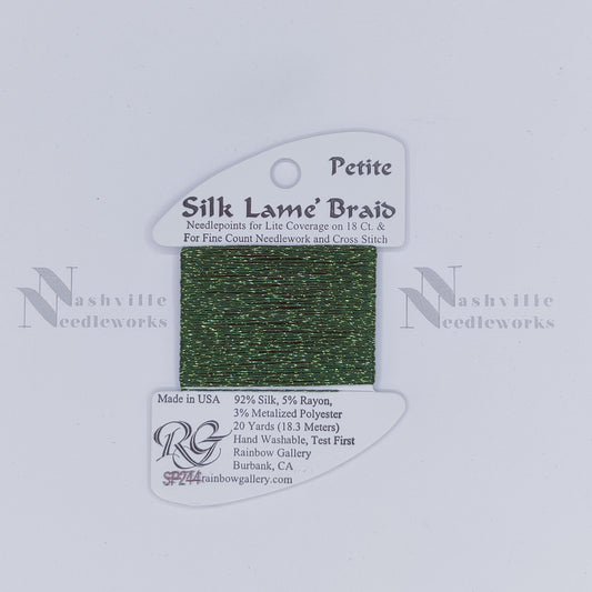 Petite Silk Lame - SP244 Vineyard Green