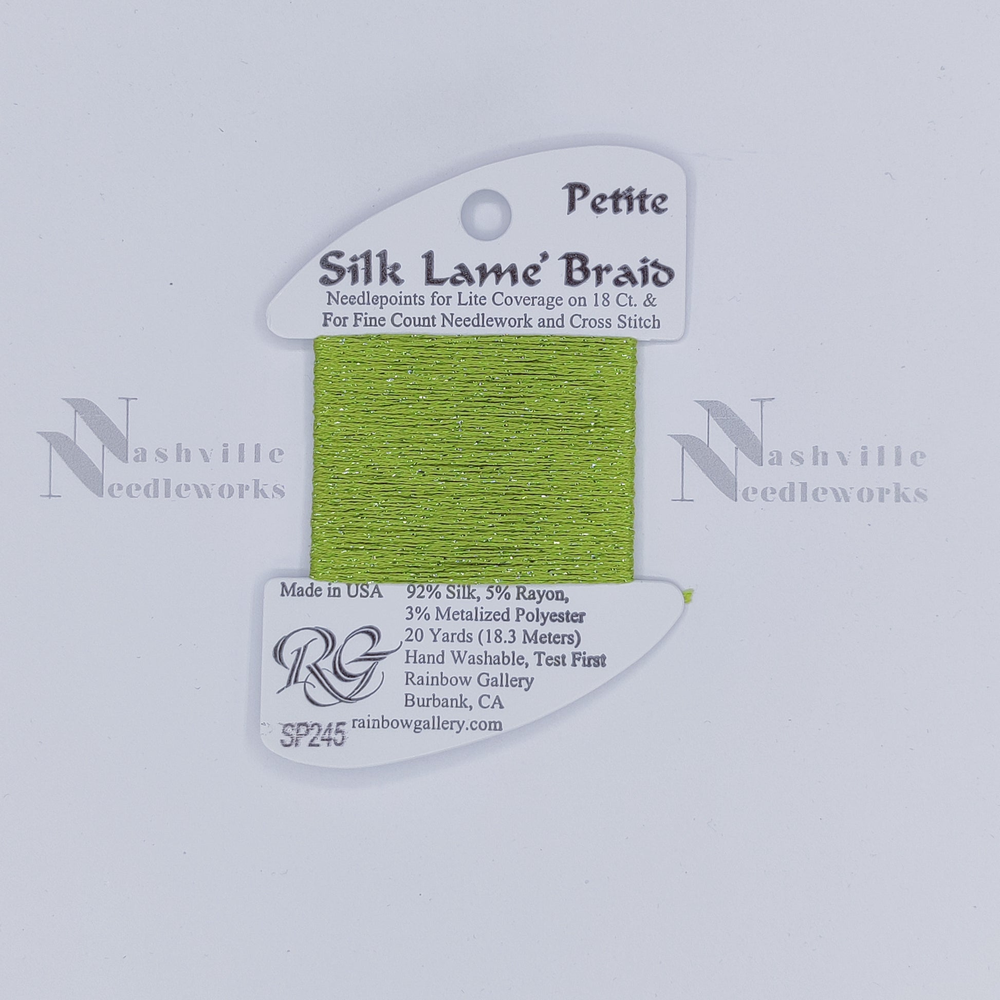 Petite Silk Lame - SP245 Green Banana