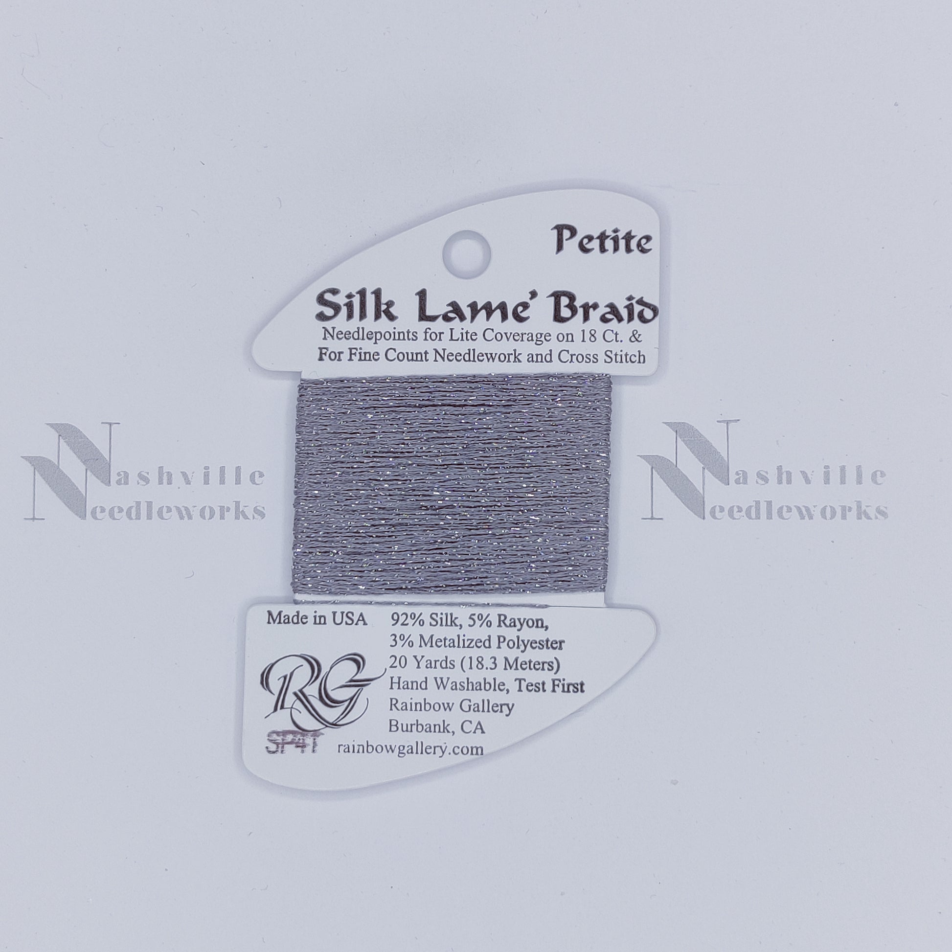 Petite Silk Lame - SP41 Pewter