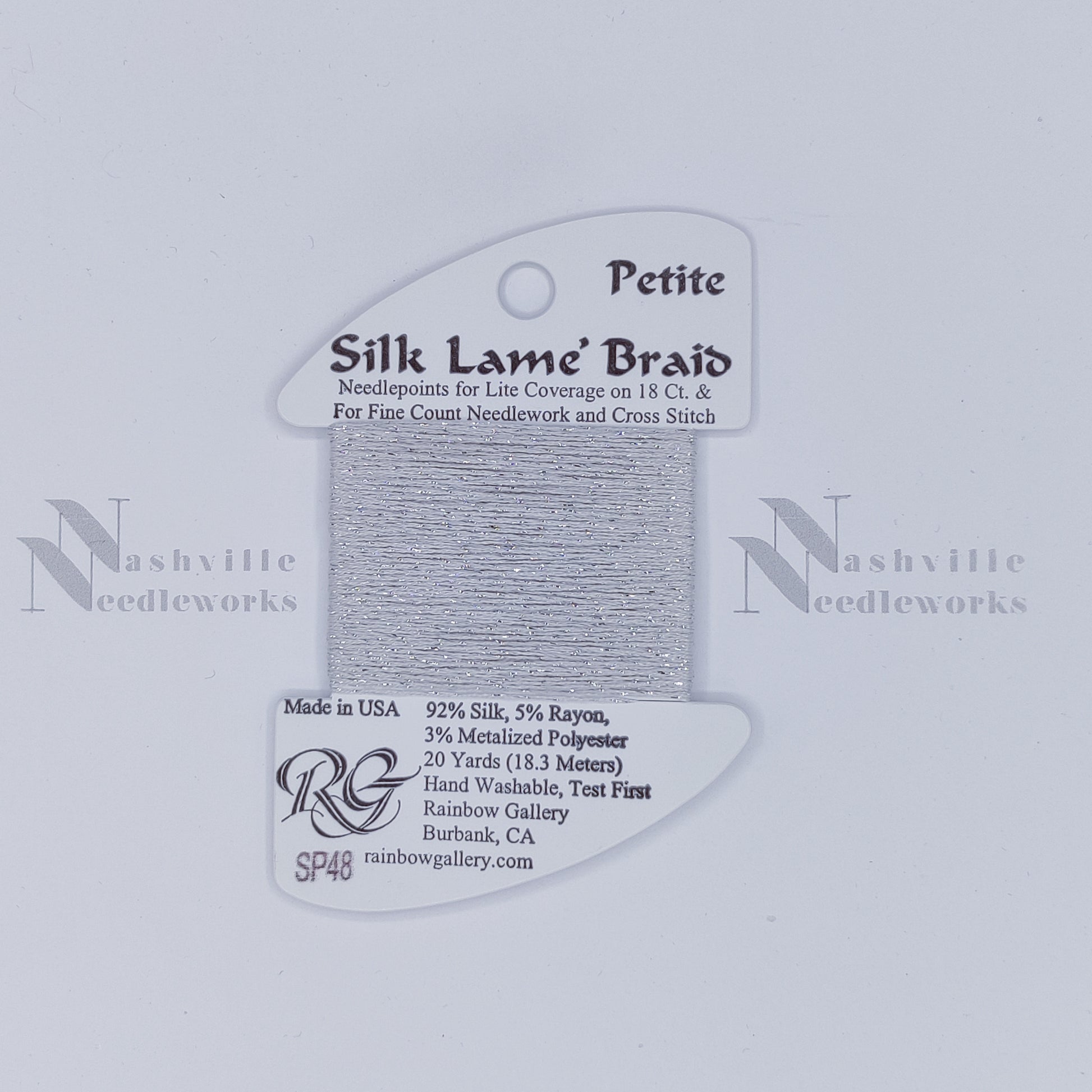 Petite Silk Lame - SP48 Silver