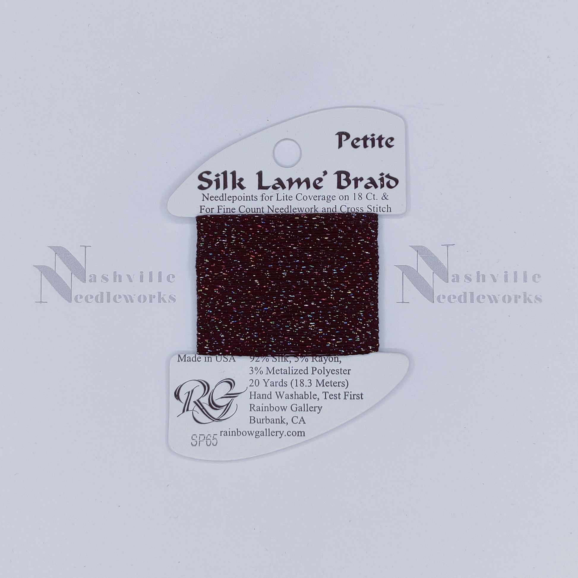 Petite Silk Lame - SP65 Black Sparkle