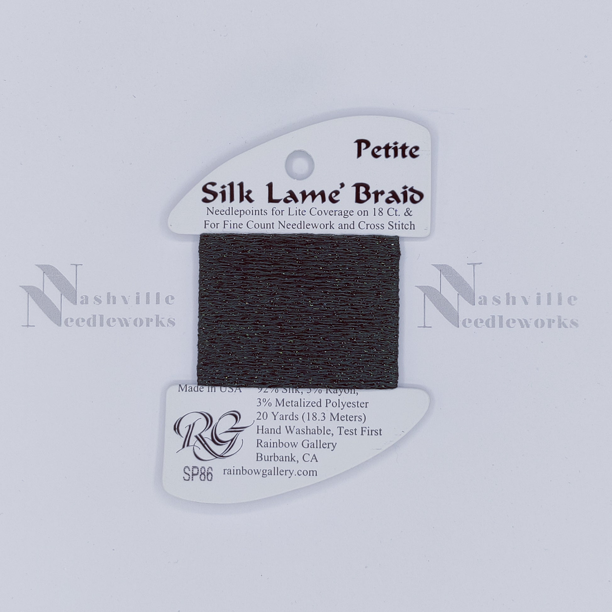 Petite Silk Lame - SP86 Deep Forest Green
