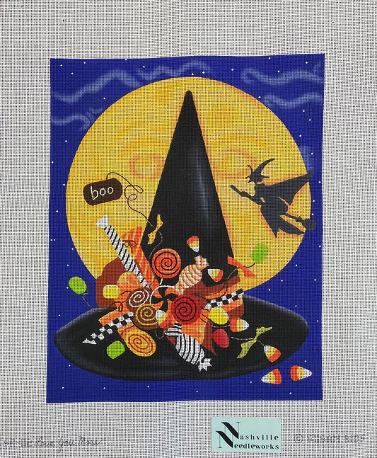 Love You More Needlepoint Susan Rids Come Little Children-Halloween Hat SR-02 