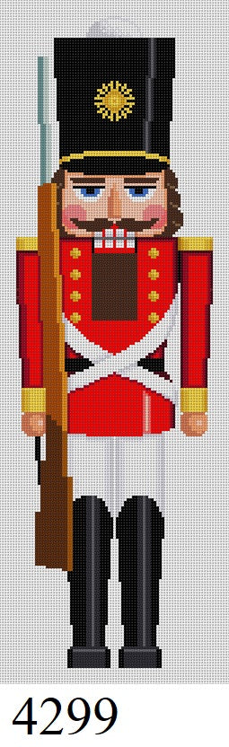 Susan Roberts Needlepoint Toy Soldier Nutcracker 4299