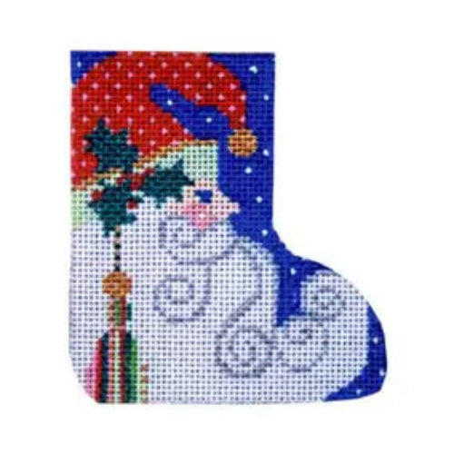 CBK Needlepoint Collections Shelly Tribbey ST-SK13 Santa Profile Mini Skate/Two sided skate w/skate blade