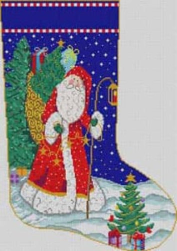 The Meredith Collection M-200 Santa And Lantern Stocking