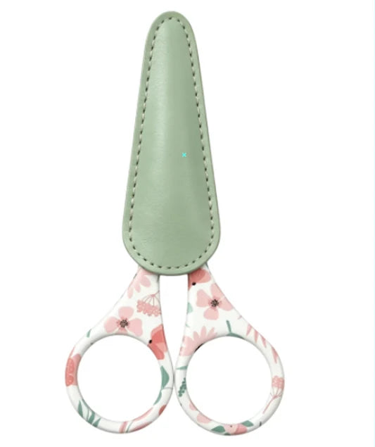 Patterned Stainless Steel Scissors with Sheath