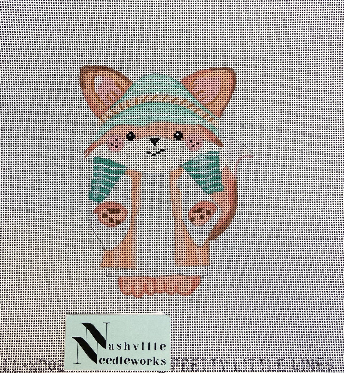 CBK Needlepoint Pretty Little Lines 
Shepherd Red Squirrel-Animal Nativity 
LL-XO-02