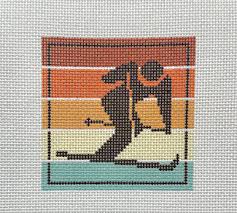 Fire and Iris Multi Color Skier Sign 
FI-095SK