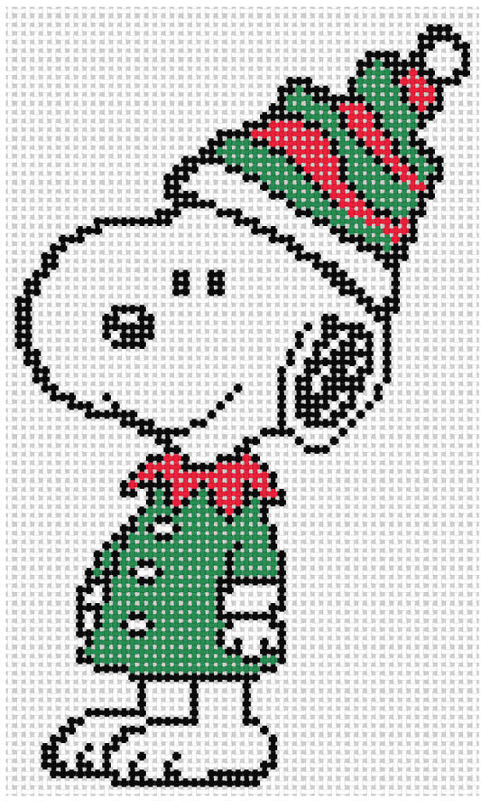 PEANUTS Christmas - Snoopy in Elf Costume Canvas Officially Needlepoint
SKU: Xmas01