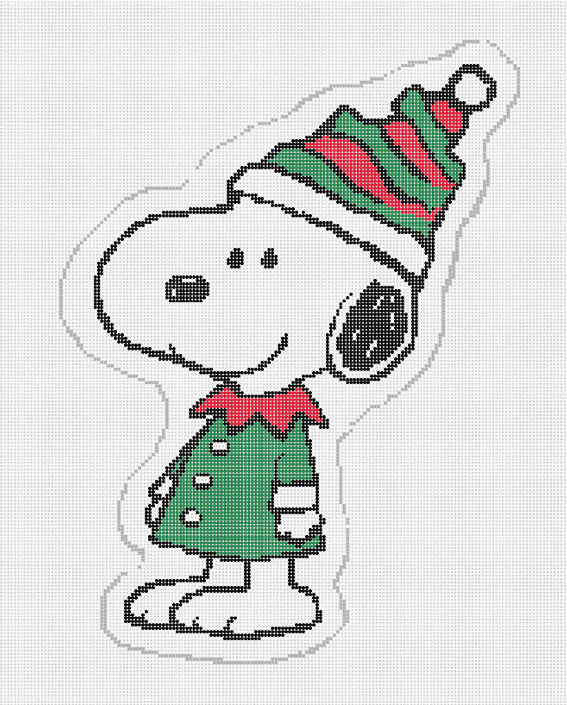 PEANUTS Christmas - Snoopy Elf Shaped Pillow Canvas