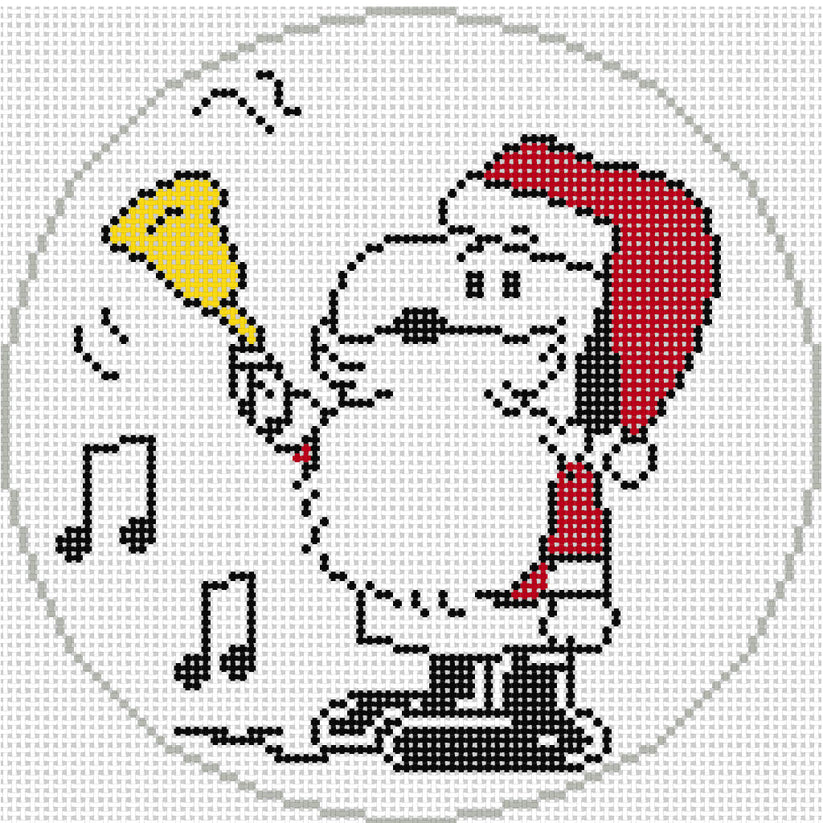 PEANUTS Christmas - Snoopy Santa Ringing the Bell Officially Needlepoint 
SKU: Xmas04
