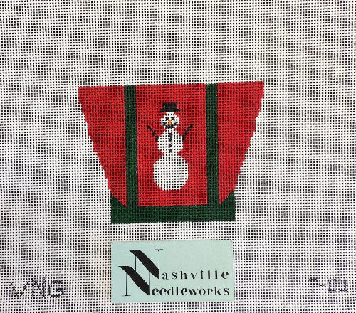 Vallerie Needlepoint Gallery T-03 Snowman Tote