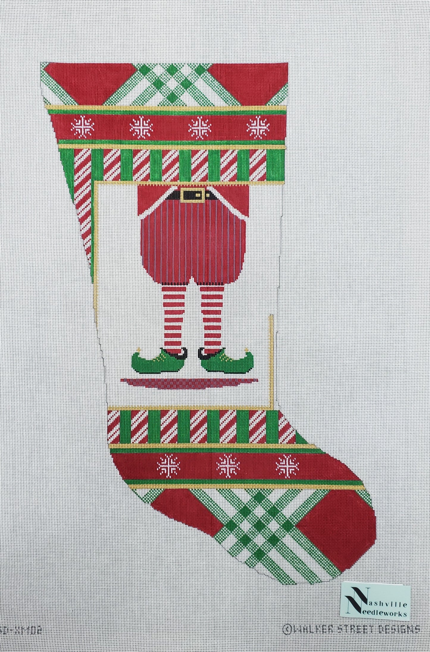 CBK Needlepoint Designs Cori the Elf Stocking WSD-XM 02