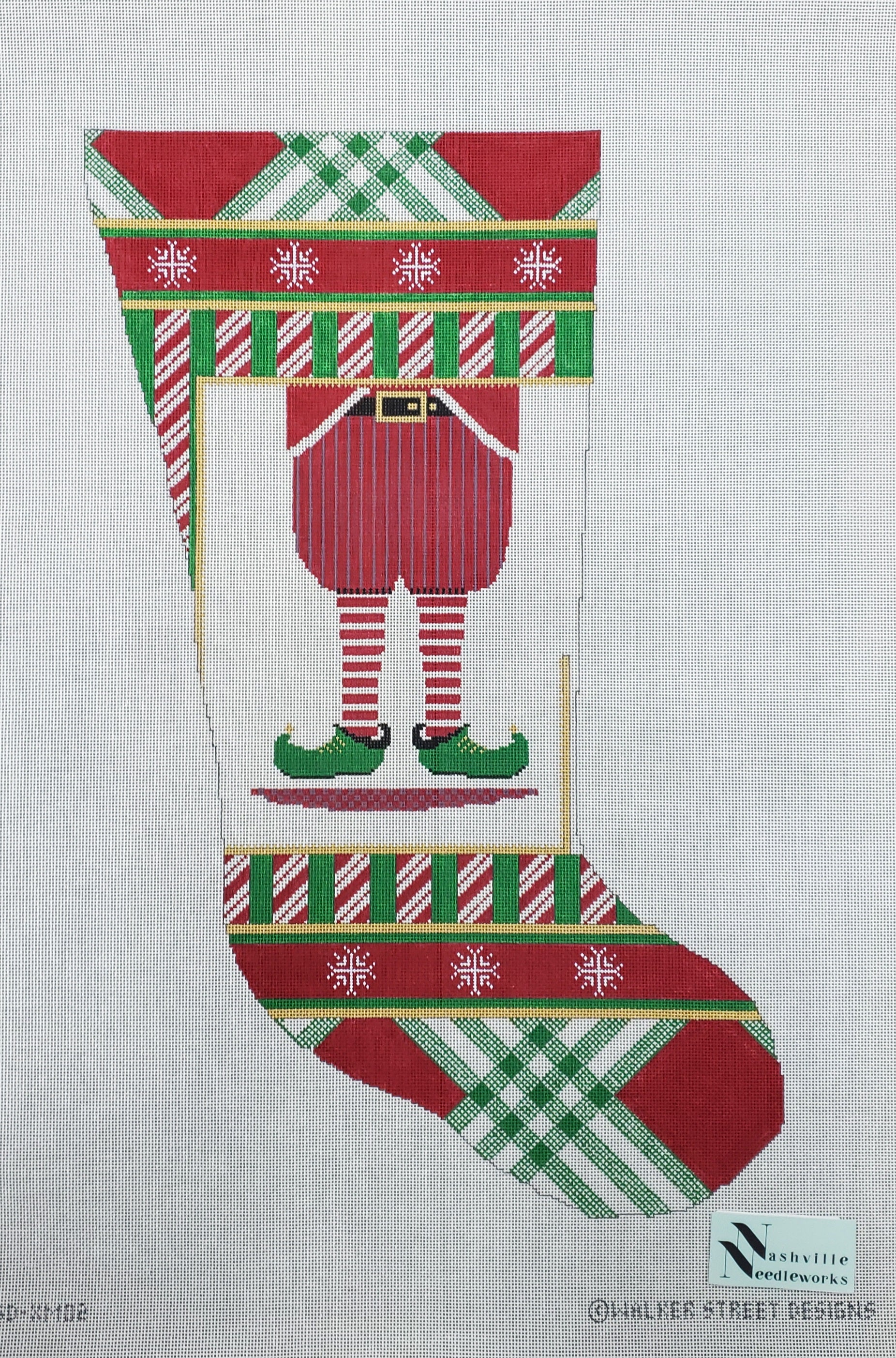 CBK Needlepoint Designs Cori the Elf Stocking WSD-XM 02