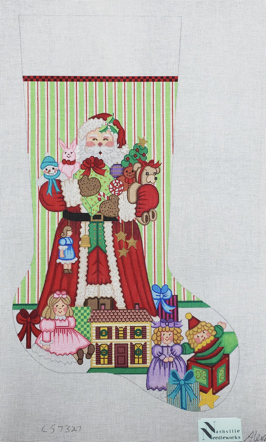 Alexa Designs CS7327-18 Santa Armload of Girl Toys