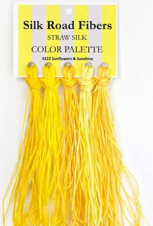 Silk Straw Palette - SSP9222 Sunflowers & Sunshine