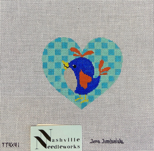 Tina Timberlake Blue Bird Heart 
TT4-41