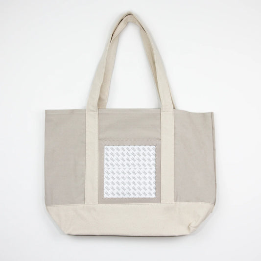 Canvas Tote (Large)- Taupe