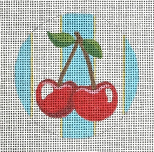 Raymond Crawford HO-2749 Teal Stripe Cherry Round