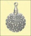 Thread Cutter Pendant - Antique Silver